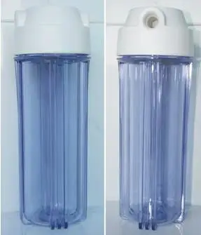 

10 inches Europe style buckle transparent water filter housing 29cm high Explosion-proof