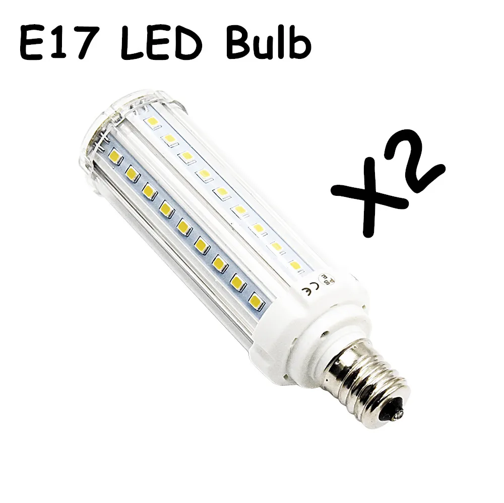 Led светодиодные лампы E17 110 В 220 лампочки кукурузы 2835 SMD 10 Вт лампада Светодиодные