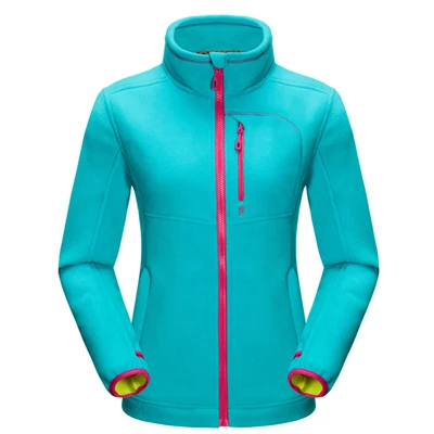 Women Blue Высококачественная флисовая куртка для походов на открытом воздухе, Мужская Толстая флисовая куртка, теплые спортивные зимние пальто для кемпинга RM109 - Цвет: Women Blue