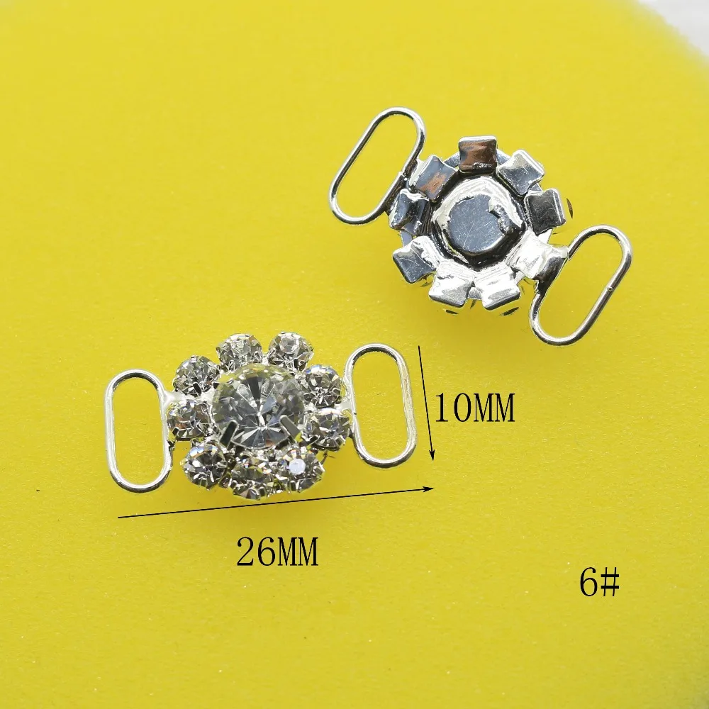 10 шт./лот застежка Пряжка для бикини со стразами сумка с пряжкой цепочка обуви