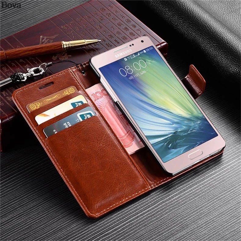 Держатель для карт крышка чехол для samsung Galaxy A5 A5000 A510F A520F чехол для телефона из искусственной кожи ультра тонкий чехол-бумажник с откидной крышкой