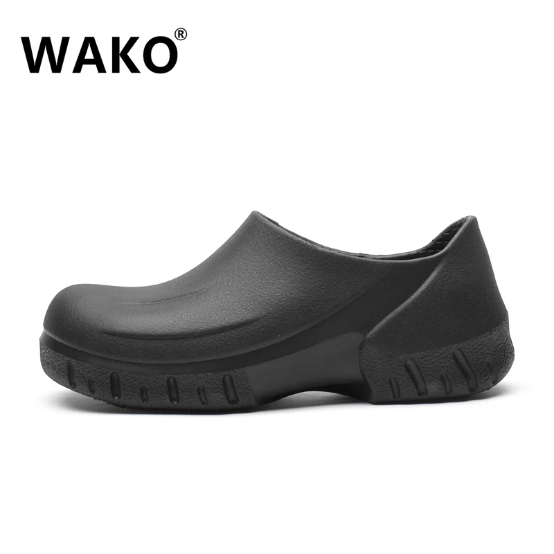 Мужская обувь для шеф повара WAKO 9033 кухонная готовки черные Сабо рабочая