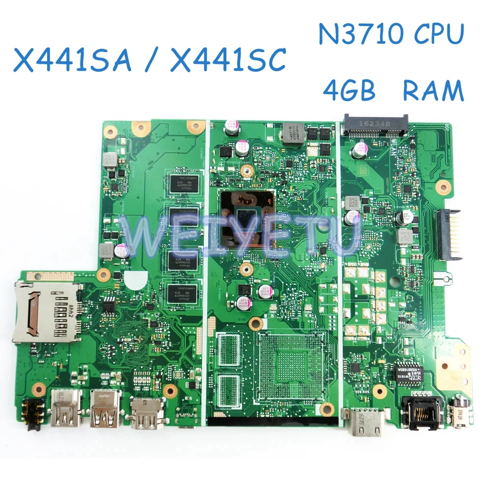 X441SA MAIN MB N3710 материнская плата с процессором для ноутбука ASUS X441S X441SC 90NB0CC0 R00040| |