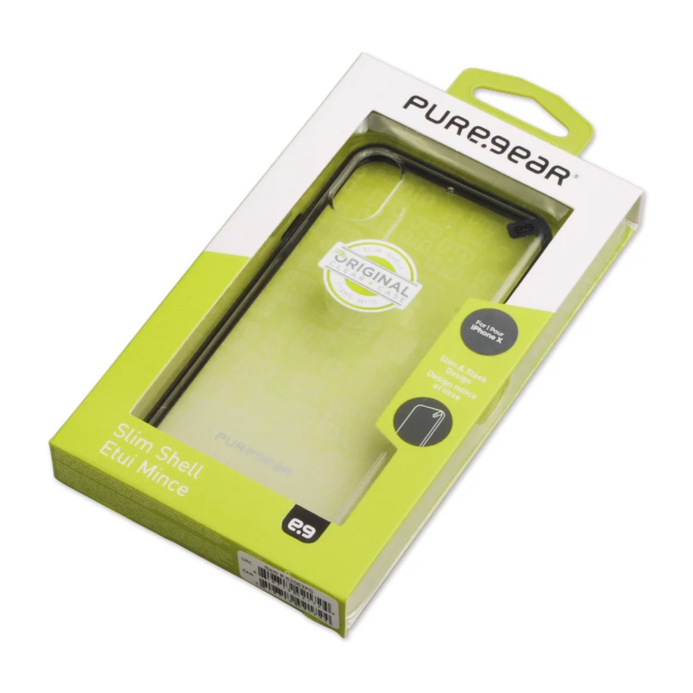 Puregear оригинальный открытый тонкий прозрачный чехол противоударный для iPhone XS/X с