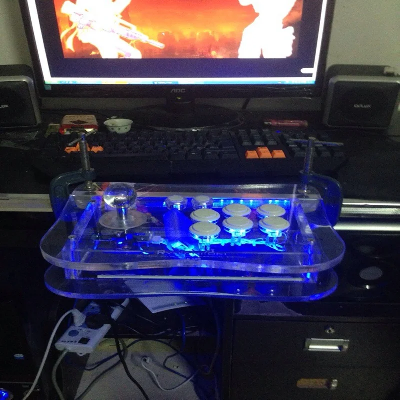 Аркадный джойстик Cdragon 10 кнопок ПК контроллер компьютерная игра аркадные