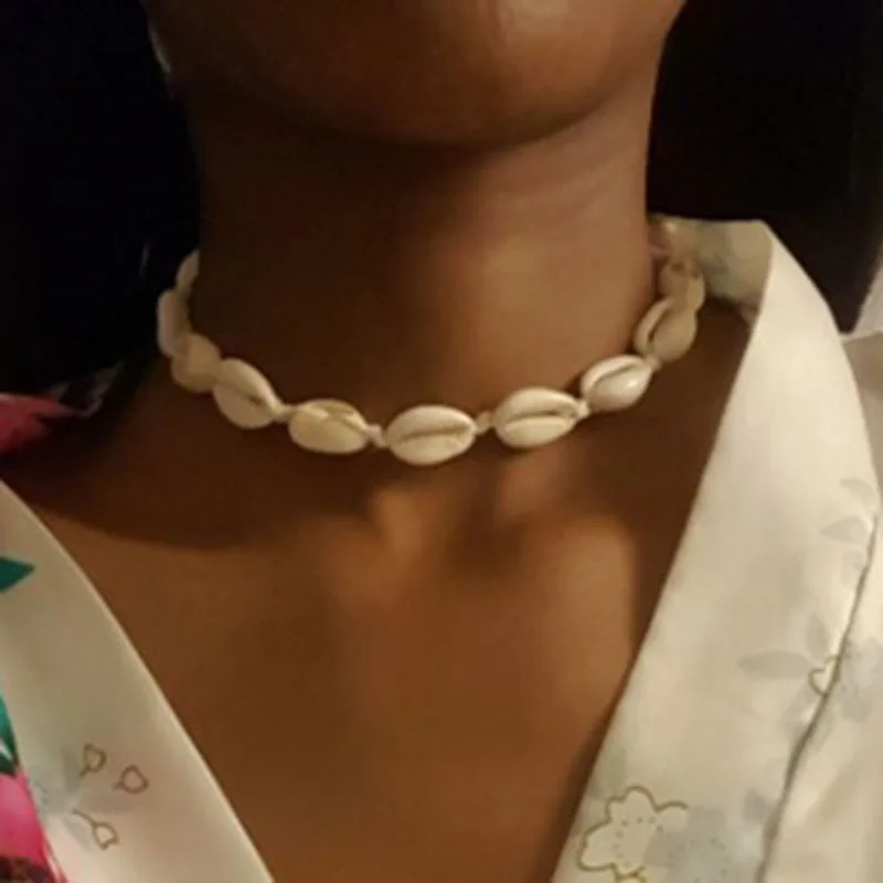 Женское Ожерелье в стиле бохо летняя натуральная морская раковина морской