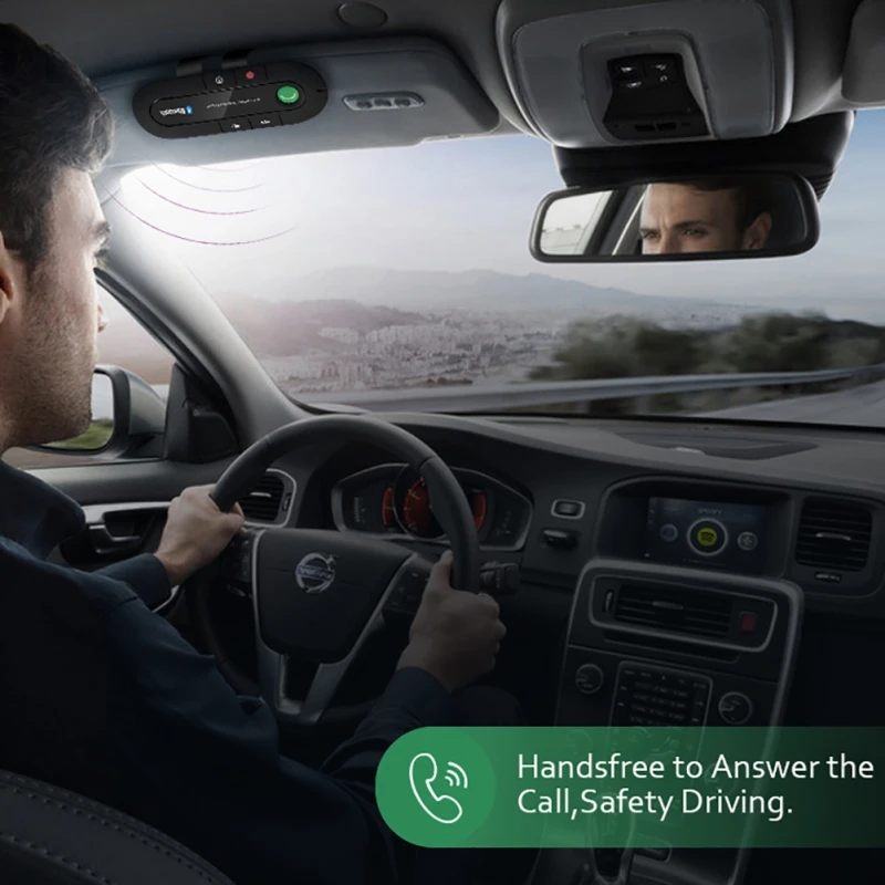 Bluetooth Handsfree Car Kit Беспроводной уличный динамик телефон MP3 музыкальный плеер hands free