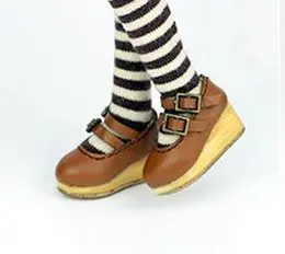 brown 1 пара кукольных туфель Blyth на танкетке для Blyth, LTI Yellow, licca, Azone, Pullip, аксессуары для кукол - Цвет: brown