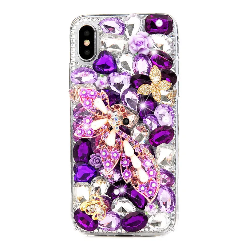 Чехол со стразами для iPhone 12 mini 11 Pro Max XR XS X SE Samsung Galaxy S21 S20 Ultra S10e S10 Plus Note 20 10 9|Бамперы|