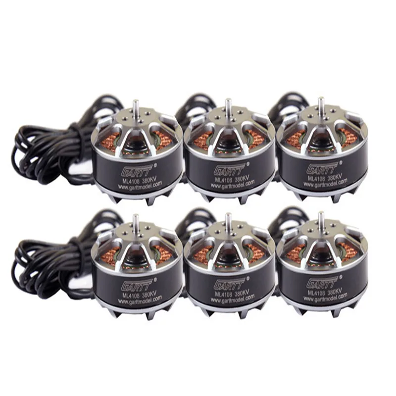 6 шт GARTT ML 4108 380KV бесщеточный двигатель для мультироторного квадрокоптера