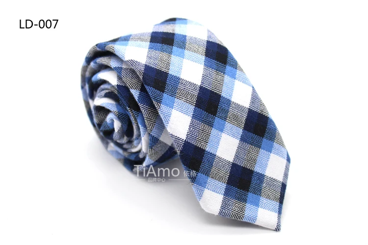 Мужской Хлопковый галстук в клетку обтягивающие галстуки Ретро хлопок узкий