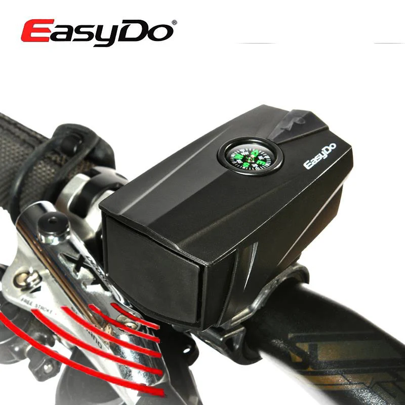 

Easydo 140DB Bicycle Handlebar Electric Bell Outdoor Riding MTB Bike Horns Ultra-Loud Sound With Compass Cycling Accessories