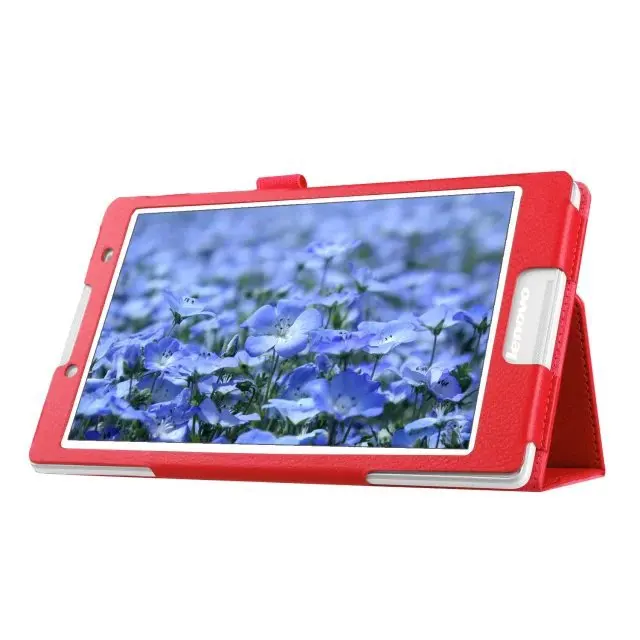 Тонкий 2-folder Folio Stand из искусственной кожи защитный чехол для Lenovo Tab 2 A8 планшета с