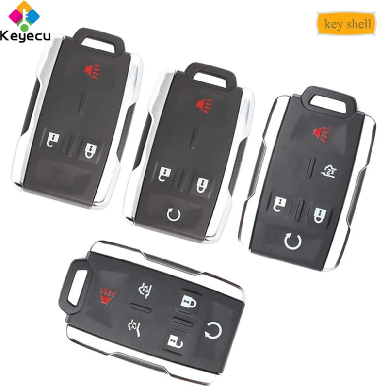 KEYECU Smart Remote Key Shell чехол с 3/4/5/6 кнопкой FOB Для Chevrolet Escalade ESV Silverado Sierra Suburban Tahoe 2015|Ключ