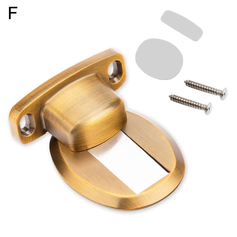 HOT SALE Magnetic Door Holder Stainless Steel Hidden Stopper Toilet Noiseless Doorstop