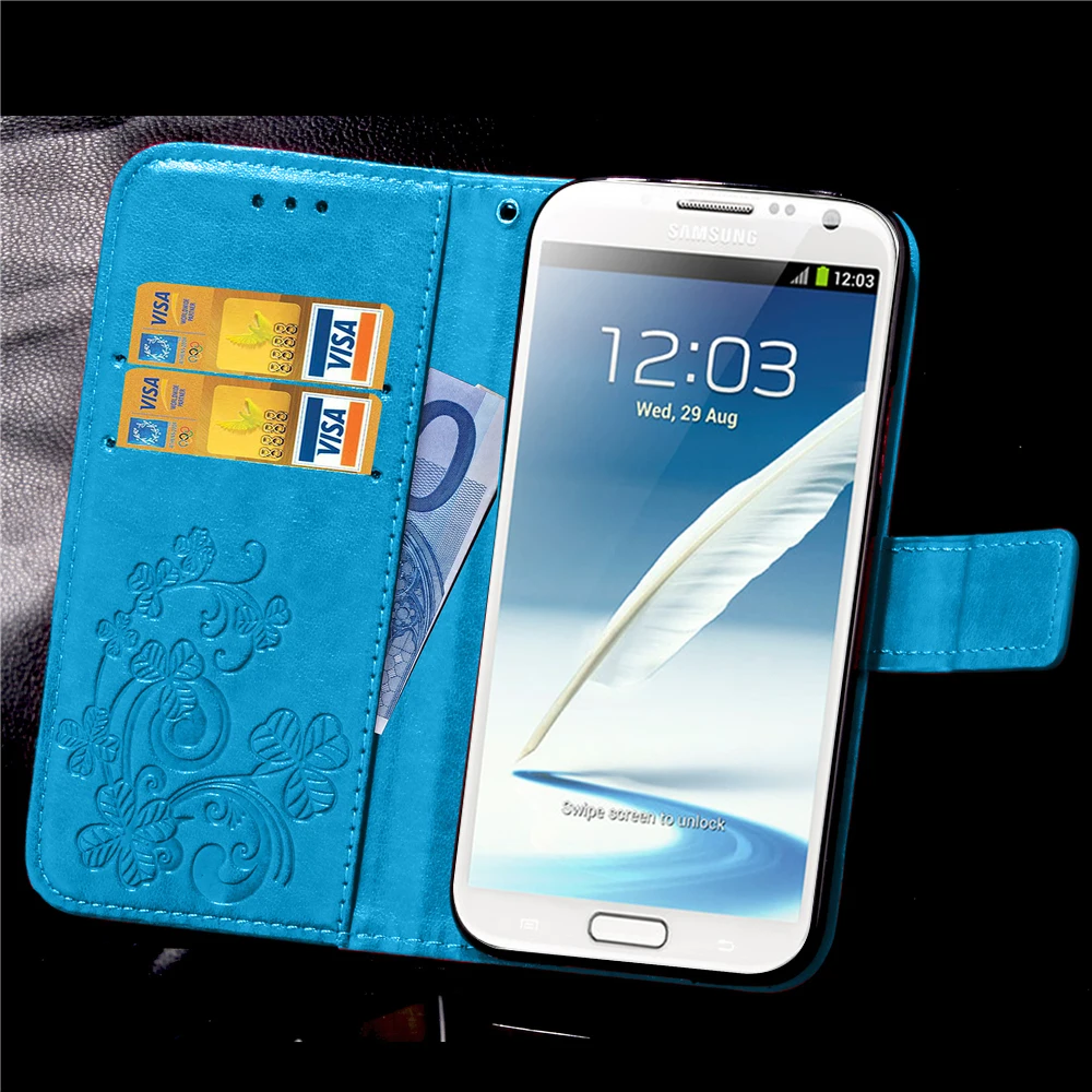 Роскошный кожаный чехол для samsung Galaxy Note 2, чехол, кошелек, откидная крышка, Капа для Coque, samsung Note 2, Note2, N7100, N7102, N7105, чехол