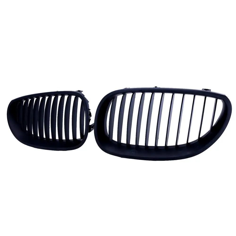1 пара автомобильный гриль гонки решетка матовый черный глянец для BMW 5 серии E60 E61