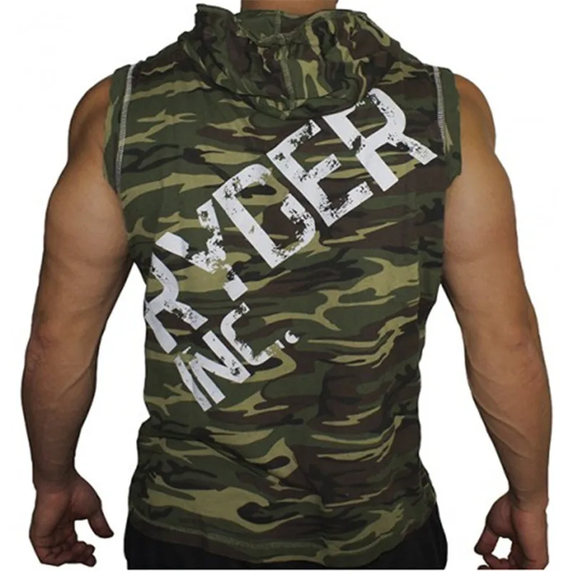 2017 бренд Для мужчин хлопковые толстовки с капюшоном одежда для фитнеса