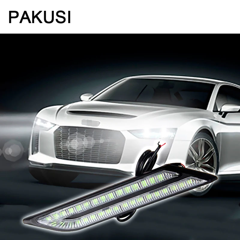 PAKUSI 1 пара Автомобильный светодиодный указатель поворота для Audi BMW E46 VW POLO FORD