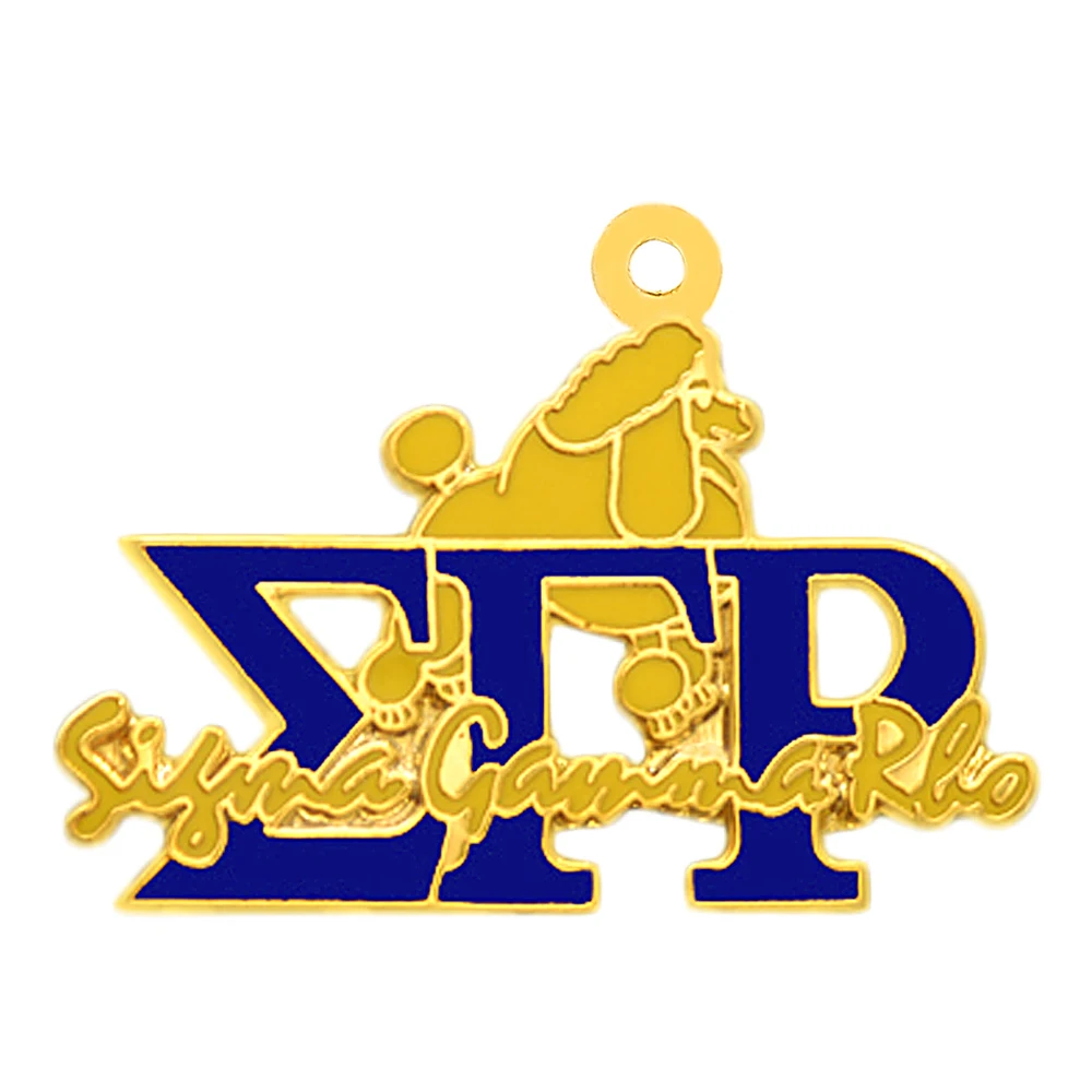 Популярные греческие буквы общества Сигма гамма RHO символ sorority эмаль металл