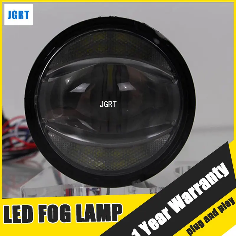 

JGRT Car Styling LED Fog Lamp 2014-2016 for Peugeot 2008 LED DRL Daytime Running Light High Low Beam Automobile Accessories