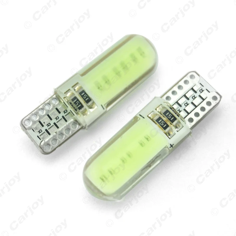 LEEWA 50 шт. Auto T10 194 168 W5W COB 12 чипов Кварцевая Автомобильная светодиодный номерной
