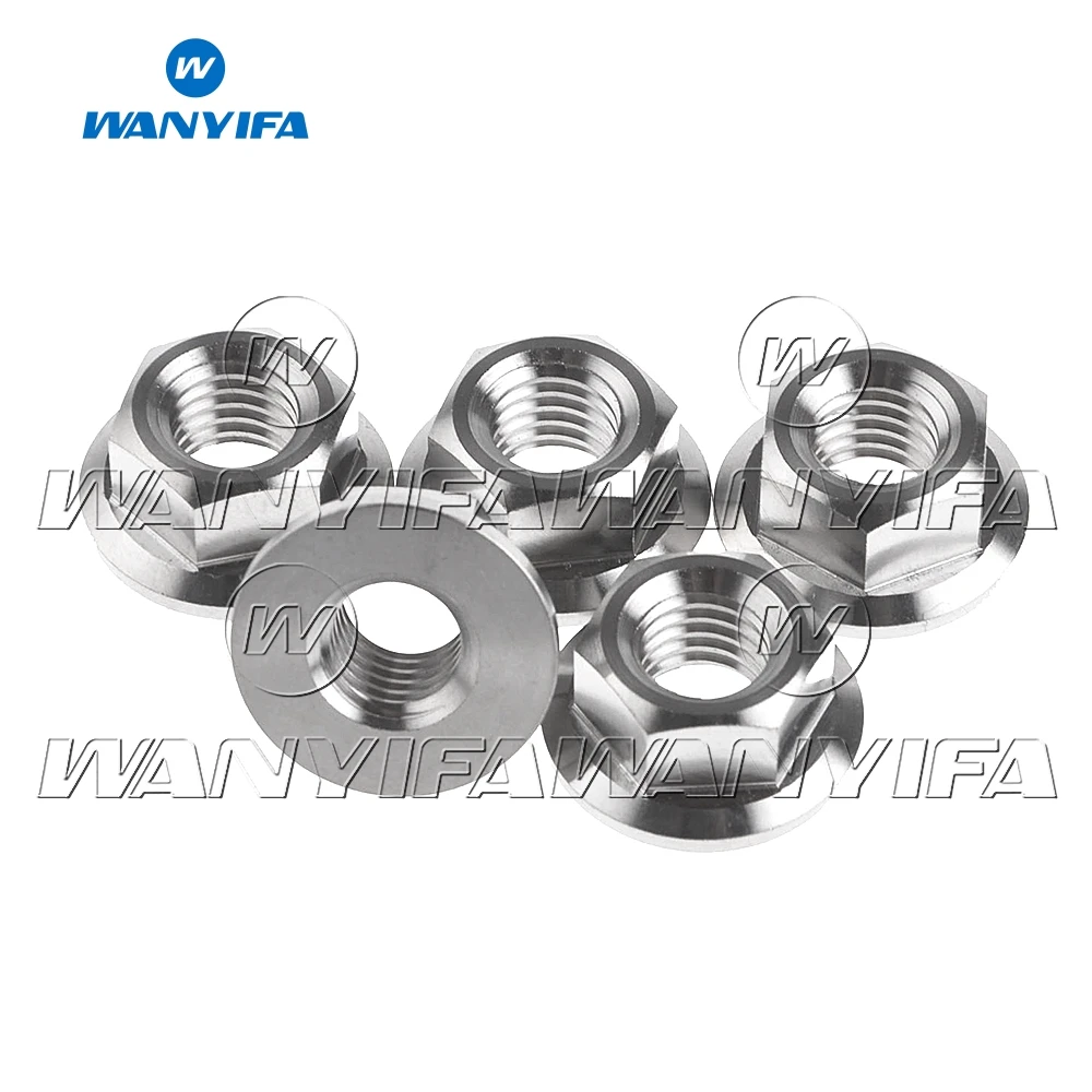 Wanyifa титановая гайка M10 x 1 0 25 5 Звездочка Фланцевая для Honda/Suzuki/Yamaha шт./лот|nut nut|nuts