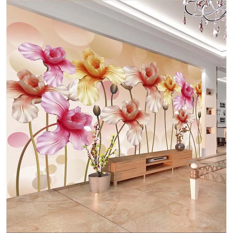 3D настраиваемое настенное Бумага для Росписи Стен Домашний декор из нетканого