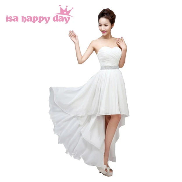 Желтое и белое короткое спереди формальное платье для девочек на заказ Черное