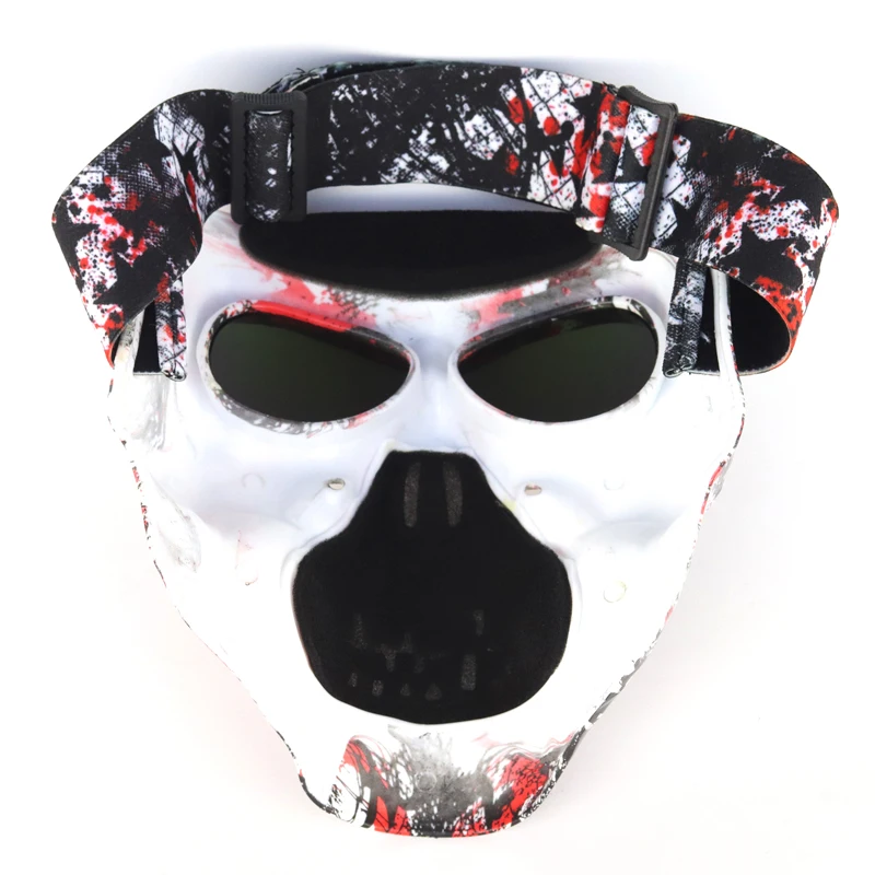 Мотоциклетные очки с черепом съемные модульные винтажные мотоциклетные