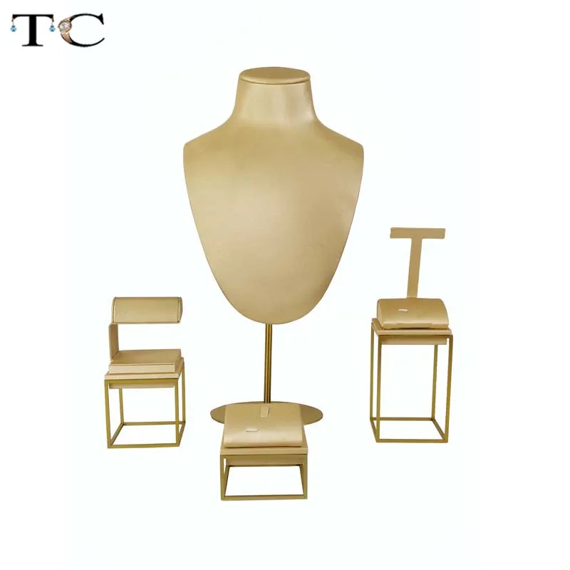 

New Quality Stainless Steel Jewelry Window Counter Showcase Jewelry Ring Earring Bracelet Display Holder Stand Jewelry Display