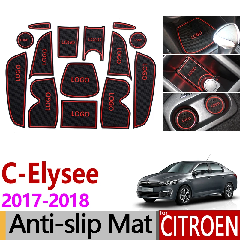 Противоскользящий коврик для ворот резиновая подложка Citroen C-Elysee 2017 2018 C Elysee CElysee