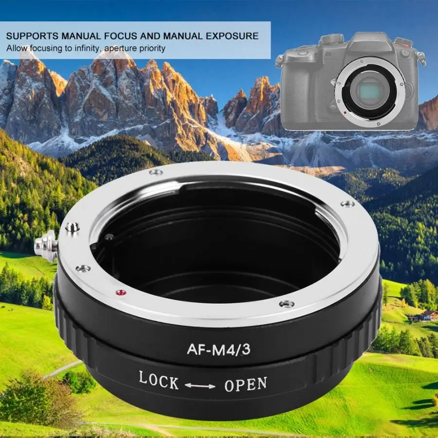 Металлическое ручное кольцо-адаптер для объектива Minolta AF подходит камеры M4/3 с