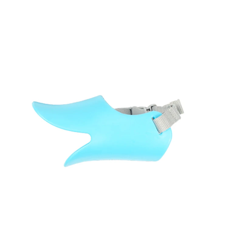 Blue HE Duck силиконовая намордник для собаки милый утиный рот дизайн намордник против лая, укусов против укусов маски против укусов для собак и кошек маски для домашних животных продукты - Цвет: Blue