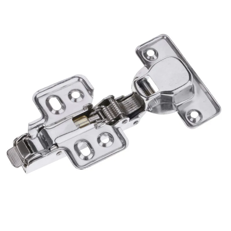 

Stainless Steel Silver Hydraulic Hinge Self-Closing Cabinet Concealed Hinges New
