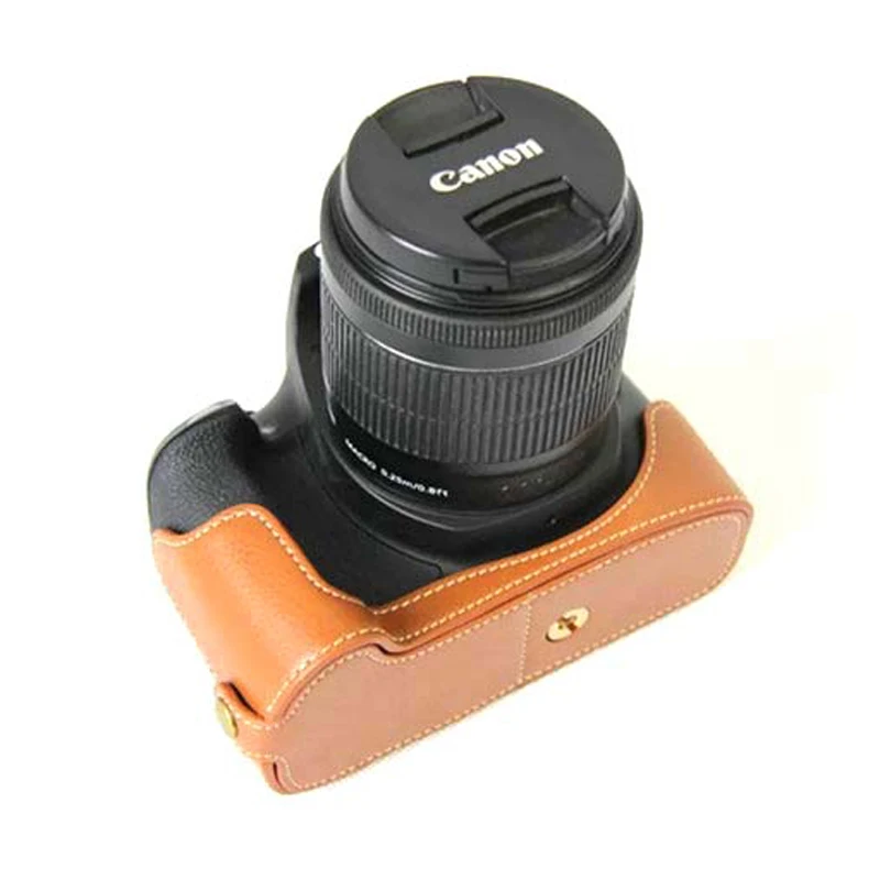 2017 Новый Портативный Цифровой Камеры Половина Тела Сумка Кожа PU камера Чехол для