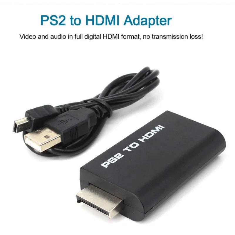 Cable Converter PS2 to HDMI Audio Composite AV PlayStation 2 HD Adapter | Электроника