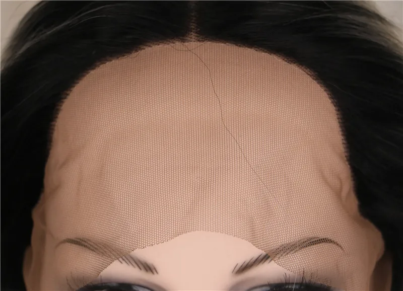 

QQXCAIW Handmade Lace Front Wig For Women Black Roots Glueless Ombre Black To Blonde To Pink Heat Resistant Synthetic Hair Wigs