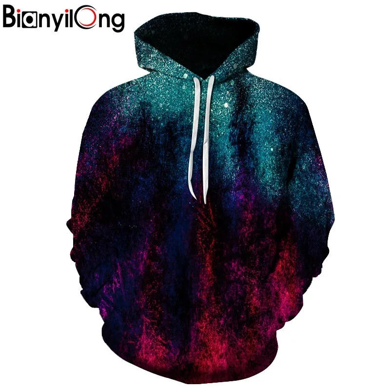 

Brand 3D Sweatshirt Men / Women Hoodie Print Autumn And Winter Loose Thin Space Hoodie Top