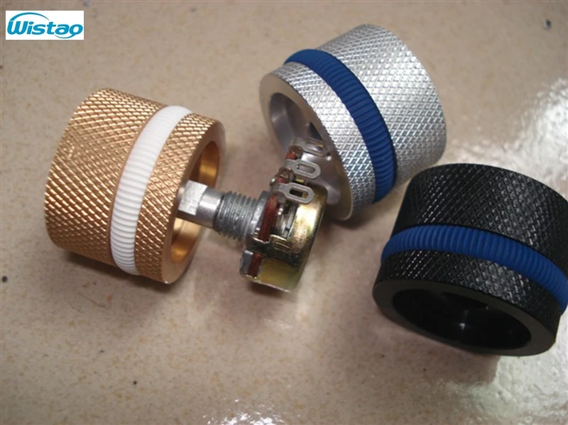 IWISTAO Solid Potentiometer Knob Whole Aluminum HIFI Amplifier Tube Volume Diameter 25mm High 18mm Anodizing DIY Free Shipping |