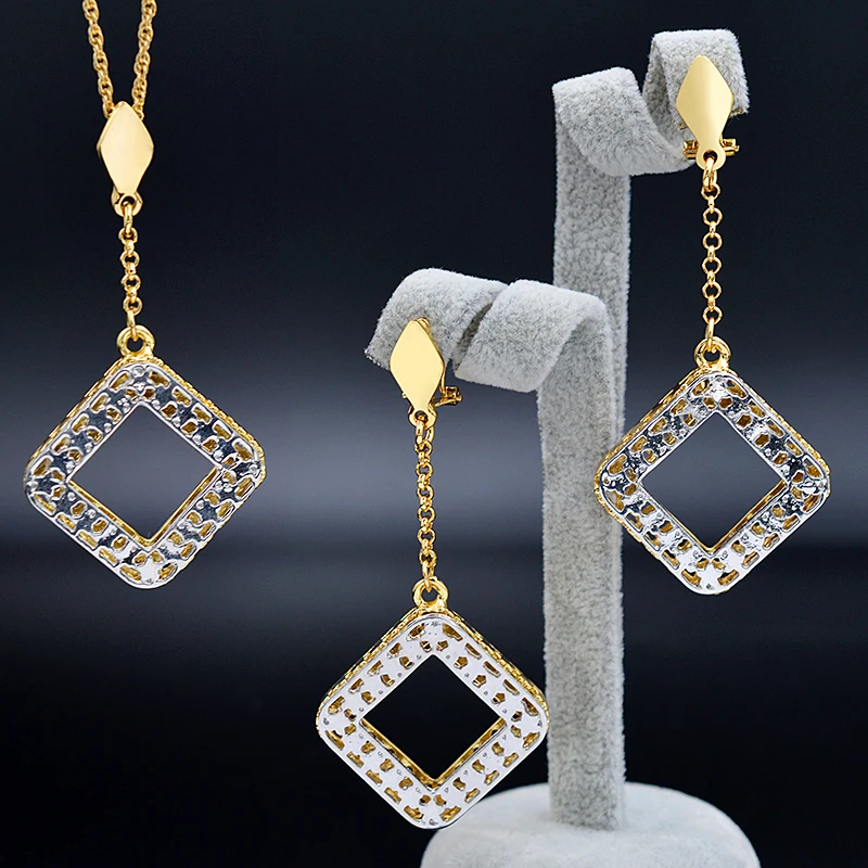 Sunny Jewelry модные ювелирные изделия 2020 Женское Ожерелье Серьги Кулон Ювелирные