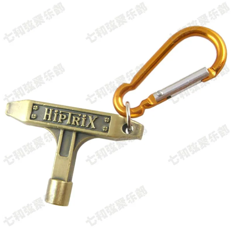 5 шт. бронзовый ключ для тюнинга кожи барабана с карабином набор инструментов