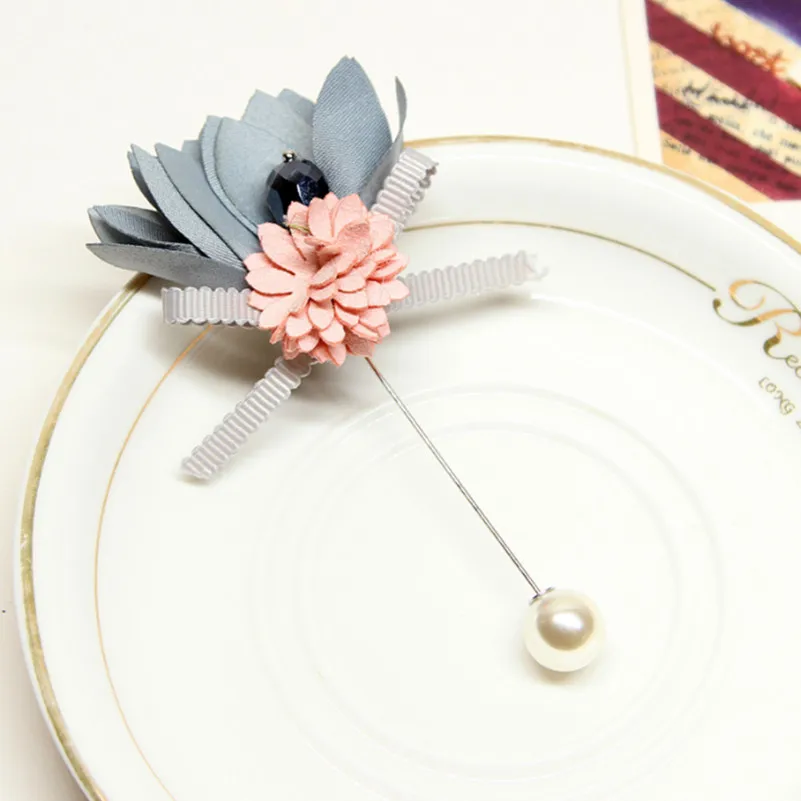 Лучшая Женская Брошь из ткани с цветами для женщин булавка шарфов пальто