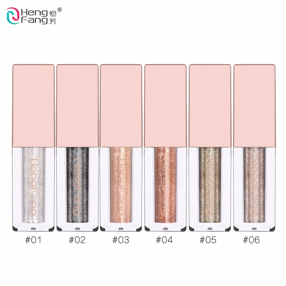 Heng Fang Shimmer Shine тени для век Макияж Блеск oogschaduw maquillage yeux жидкие пигмент Алмазный