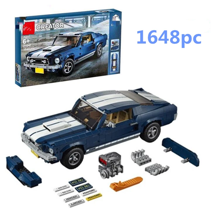 Ford Mustang Technic, серия гоночных автомобилей, сборные блоки, кирпичи, светящиеся игрушки