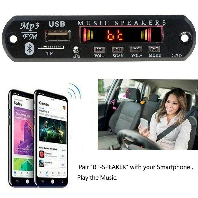 Автомобильные MP3 плееры WMA декодер плата беспроводной модуль автомобильного