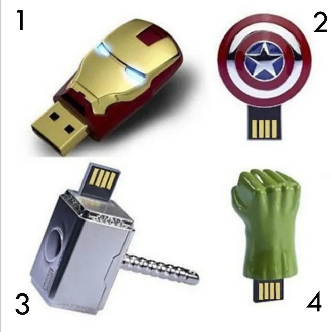 Оригинальный USB флеш-накопитель 128 ГБ Marvel Super Hero Style 8 16 32 64 usb 2 0 | Компьютеры и офис