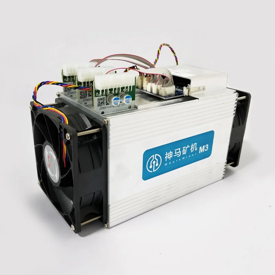 Б/у Whatsminer M3 Bitcoin Miner Новое поступление, как Bitmain S9 с PSU