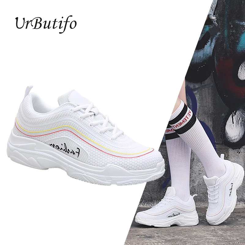Urbutifo Women Sneakers 2019 Street Fashion Women's Vulcanized Shoes Platform Flat Couple Footwear Chaussures Femme | Обувь