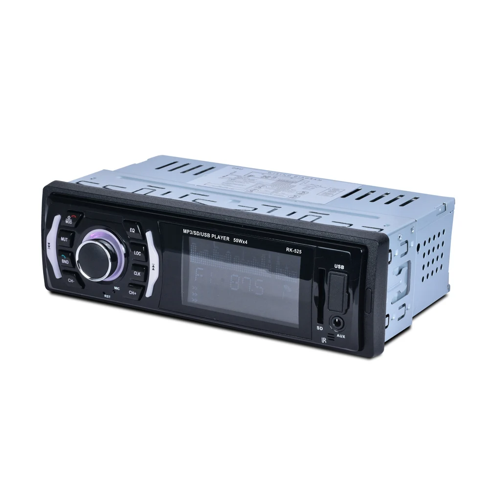 Фиксированная панель с подсветкой 7 цветов Автомобильный MP3 плеер BT FM радио AUX